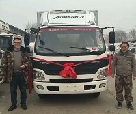 【山东冷藏车客户】提福田欧马可冷藏车