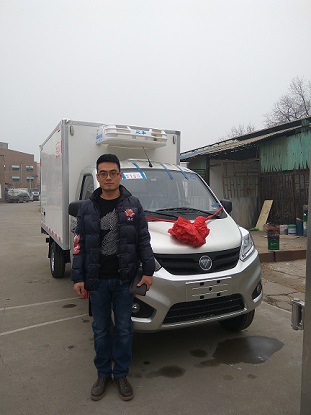 【河北邢台】恭喜河北邢台王经理提奥铃T3小型冷藏车一台。