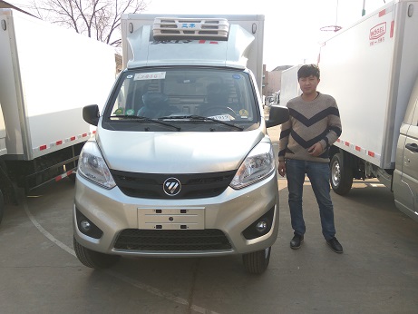 【陕西商洛】恭喜陕西商洛的桂经理提福田奥铃T3小型冷藏车一台。