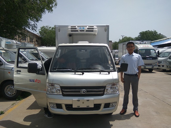 【山东济南】恭喜山东济南刘经理提福田驭菱小型冷藏车一台。