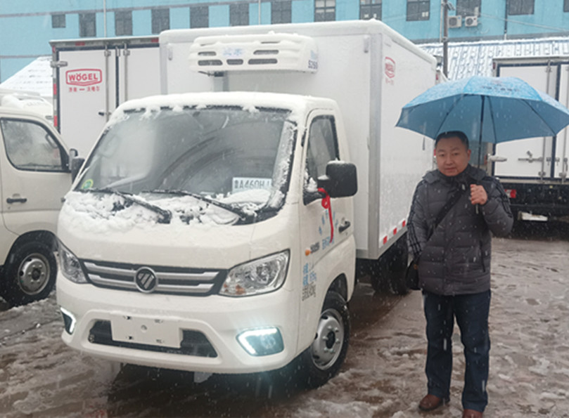【山东济南】恭喜王经理提福田祥菱M1小型冷藏车一台