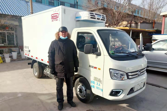 【天津】恭喜于经理提福田祥菱M1小型冷藏车！